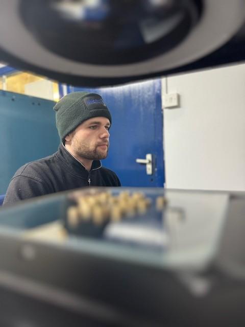 A man operating a Baty Velo FV